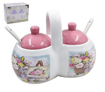 Соусница Lavenir "Акварель" 270/270 мл, 16*13*9,5 см HC230-P01 доломит 54730