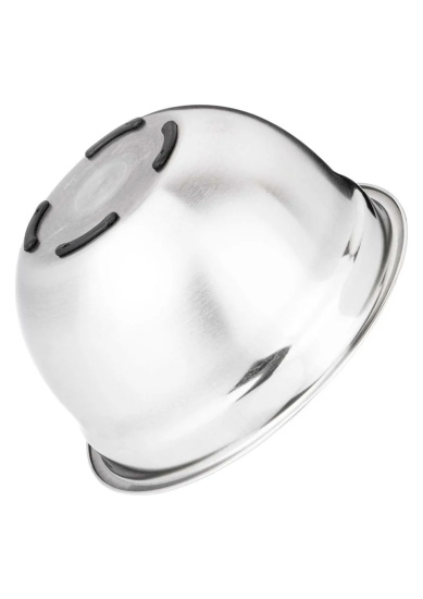 МИСКА AGNESS ГЛУБОКАЯ, НЕРЖ СТАЛЬ, ПРОТИВОСКОЛЬЗЯЩЕЕ ДНО, 24 СМ 2,15 Л 880-138