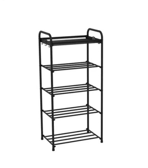 Подставка для обуви "Альфа 15" (Черный)(5-ти полочная,40см)