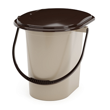 Ведро-туалет 17л. (уп.10) бежевый М1526 