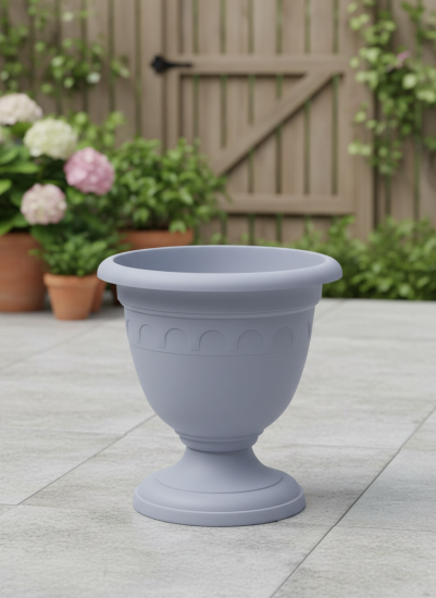 Вазон высокий Колывань 8.1л д30см серый С136СЕР