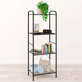 Стеллаж "Валенсия 14" (VALENCIA 14 Shelf rack) (Черный)