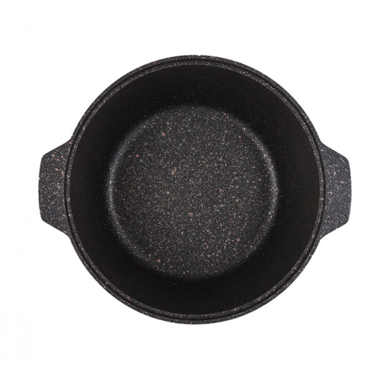 Кастрюля-жаровня 5л диаметром 28см со стекл. крышкой, АП линия "Granit ultra" (original) жго52а