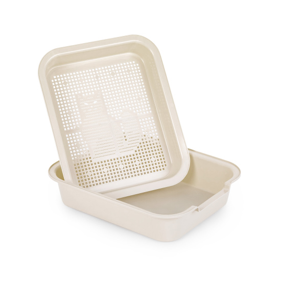 Лоток для кошек (бежевый) М7678