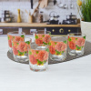 Набор 6-ти низких стаканов 250мл Цветы и ягодки 1249/48
