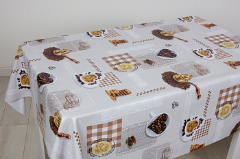 Клеёнка Алегра, 140 см, SR5954-1, Любимый кофе