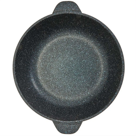 Жаровня с а/п и стеклянной крышкой,д. 28, линейка Гранит Серия "Мегалит 14" 1828-14-10