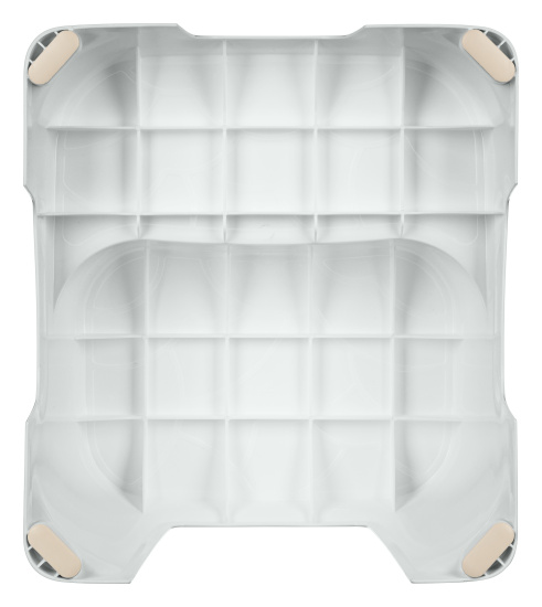 Табурет-подставка детский 340х310х205мм (светло-серый) 221501021/06