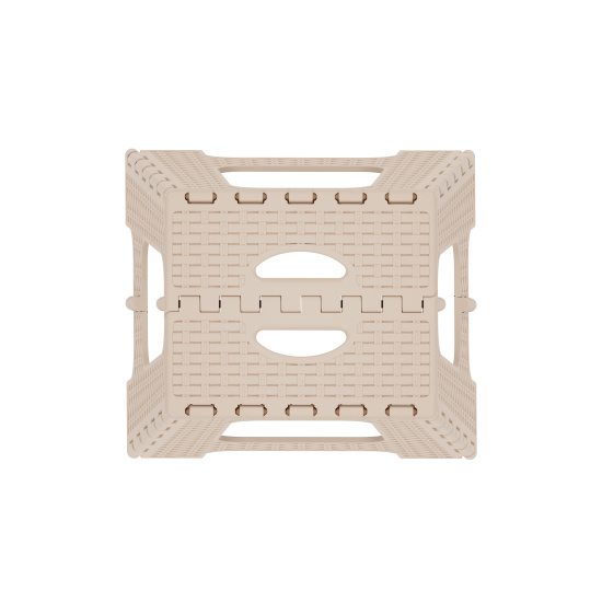 Табурет складной "Плетенка" большой М7092 бежевый