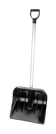 Лопата д/снега из полик-та "Эконом" 446х357мм (с черенком) М7827