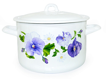 Кастрюля 4,3л С-16141/4Э "Анютины глазки"