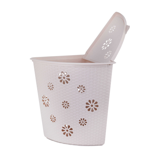 Корзина для белья "Плетенка" 43л (угловая) (500*385*460) бежевый М2029