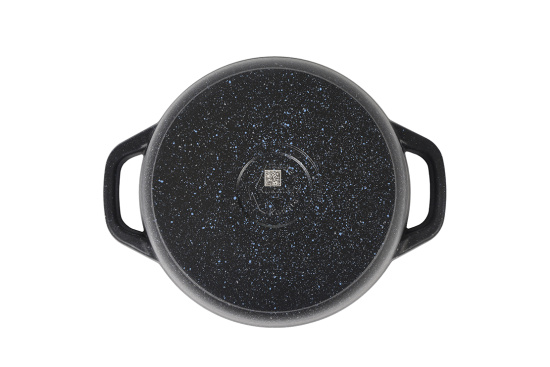 Кастрюля 3,5л со стеклянной крышкой, АП линия "Granit" (black) кгч35а  Кастрюля 3,5л со стеклянной крышкой, АП линия "Granit" (black) кгч35а