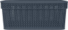 Корзина для хранения Keeplex Ajur с крышкой 11л 38х27х14,3см космический серый KL411511026