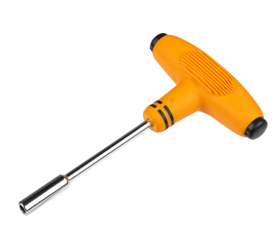 Отвертка с Т-образной ручкой с набором бит 12 предметов 008610