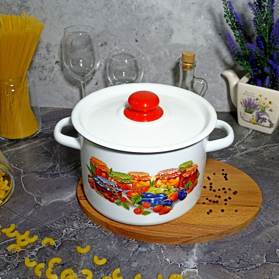 Кастрюля 4,5л 1с17/с белосн. Варенье