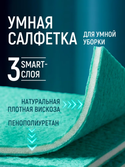 Салфетки трехслойные экстравпитывающие МУЛЬТИФИБРА 3шт 18*18см ЧИСТЮЛЯ С2307