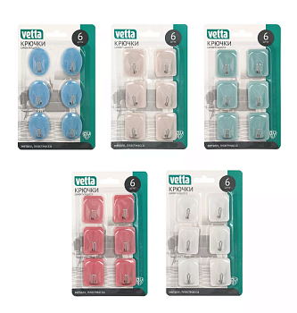 Крючки самоклеящиеся на блистере 6шт 440-108 440-108 Крючки самоклеящиеся на блистере 6шт 440-108 440-108