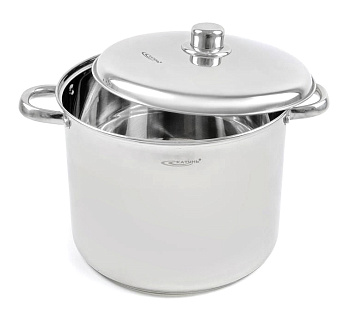 Кастрюля 11 л "Гретта" KT04-D-110 с металлической крышкой Кастрюля 11 л "Гретта" KT04-D-110 с металлической крышкой