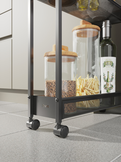 Этажерка "Вишера 13" (Черный) 