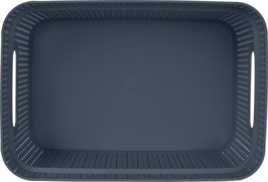 Корзина для хранения Keeplex Ajur с ручками 5л 27,1х18,3х13,7см космический серый KL411210026