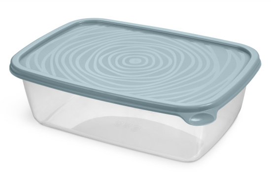 Контейнер прямоугольный "Романо" 1,6л серо-голубой С852СГОЛ