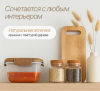 Контейнер для продуктов Sugar&Spice Wood герметичный 0,35л квадратный SE223910624 Контейнер для продуктов Sugar&Spice Wood герметичный 0,35л квадратный SE223910624