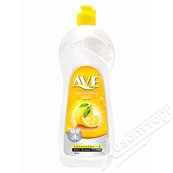 Средство для мытья посуды 750гр Лимон и цветы "AVE"