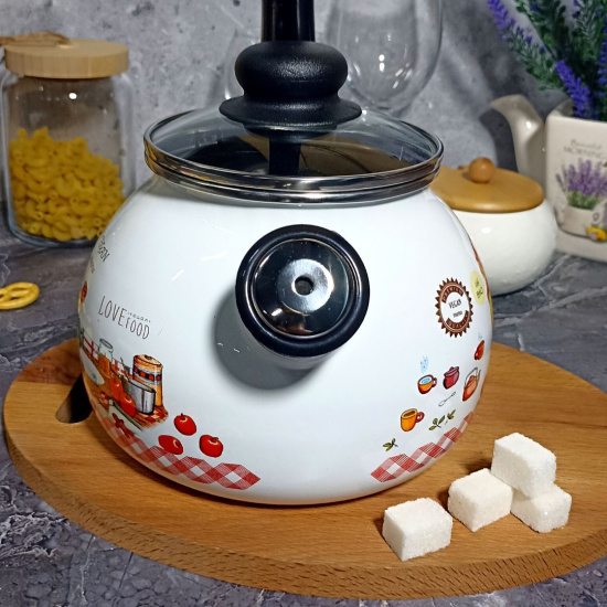 Чайник для плиты 2,0л 4с210я Хозяюшка белосн.  Чайник для плиты 2,0л 4с210я Хозяюшка белосн.