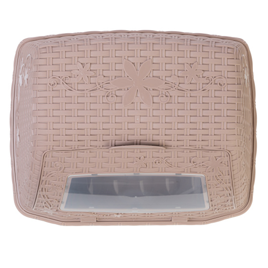 Хлебница "Плетенка"  св.коричневый М4903