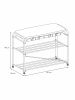 Подставка для обуви "Альфа 23" с сиденьем и ящиком (Белый) (3-х полочная,60см)