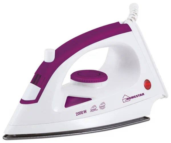 Утюг HOMESTAR HS-4001 белый (2000Вт, пар, тефлоновая подошва) 002664