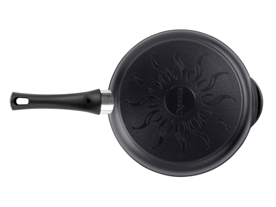 Сковорода 260/55мм с пластиковой ручкой с крышкой с2611а