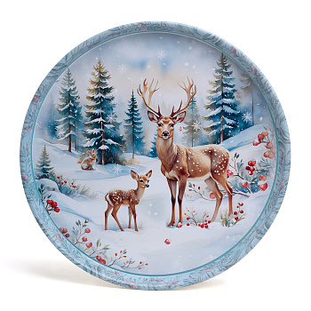 ПОДНОС СЕРВИРОВОЧНЫЙ AGNESS "ЗИМНЯЯ СКАЗКА" 33*2,1 СМ 898-242