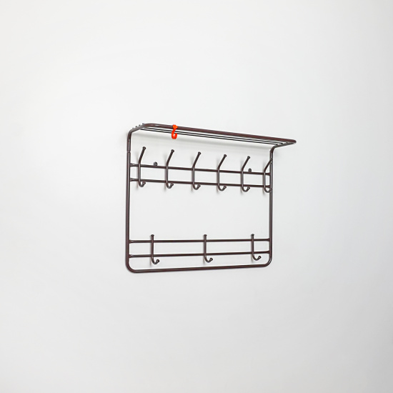 Вешалка 2-х ярусная 80см (9) Коричневый