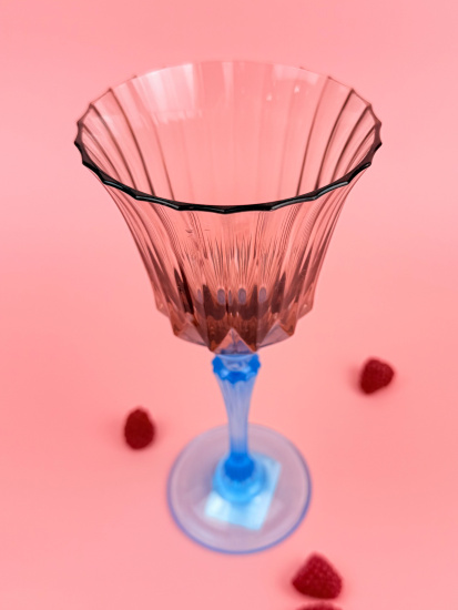 Бокал для вина 200мл пластиковый (цвет микс) OLS-179-28