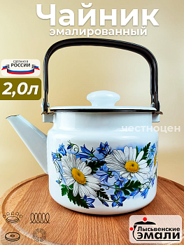Чайник для плиты 2,0л С-2710П2/4Рч "Ромашковое поле"
