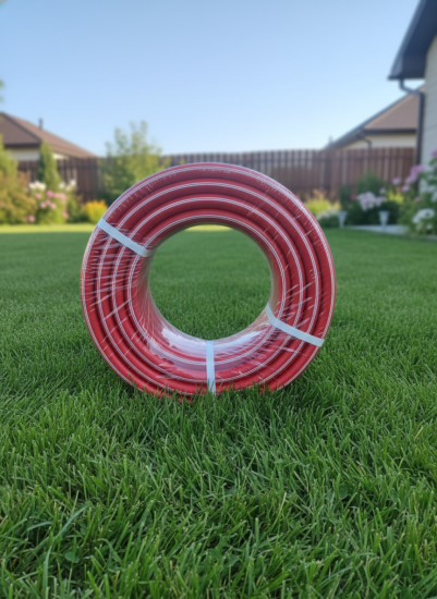 Шланг поливочный армированный "Стандарт Проф" COLOR LITE, красный d=18мм, 25п.м.
