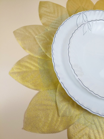 Набор плейсмат 40 см (золото ) OLS-918-5