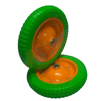 Колесо пенополиуретан 13"*3,25-8/20мм MAWIPRO PU1320 оранж