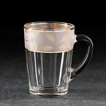 Кружка 300мл Золотое перо Стиль 1334/642SL