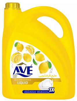 Средство для мытья посуды 3750гр Лимон и цветы "AVE"