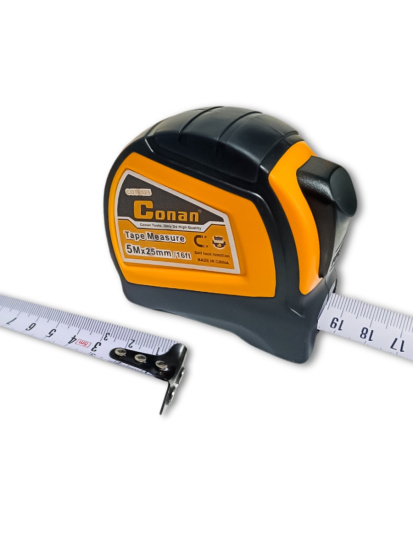 Рулетка Conan 5м*25мм метрическая, магнитная COT0525 OLS-778-38