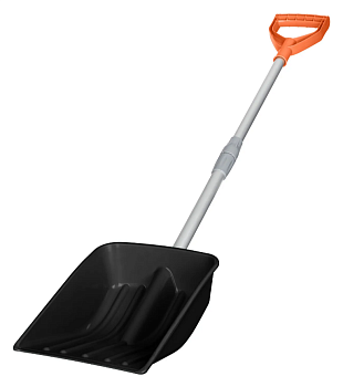 Лопата снеговая "Saturn" с телескопическим черенком для автомобиля, Max 114см (оранж.)221404105/02