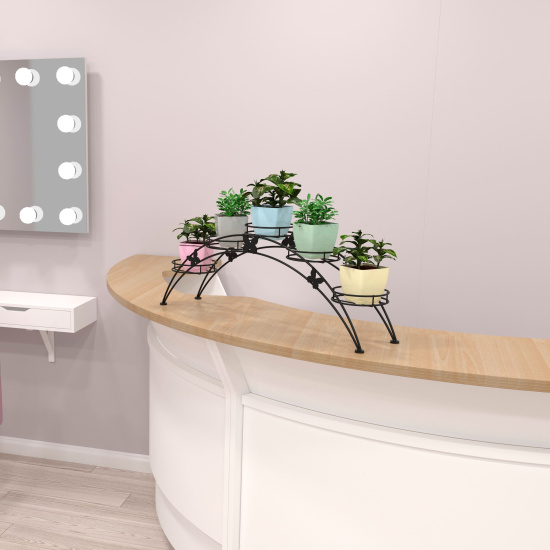 Подставка для цветов напольная "Арка 5" Черный