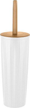 Набор для туалета (ершик+подставка) Wood, высокий с крышкой SC341211624