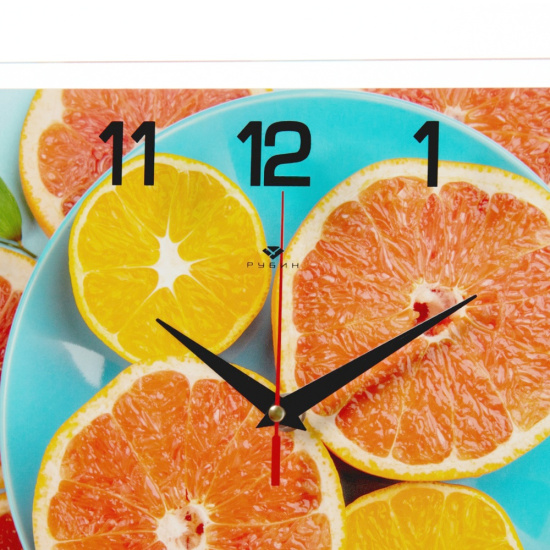 2535-308 Часы настенные "Цитрусы" Рубин