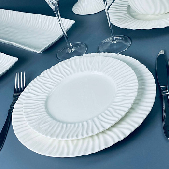 Набор из 6 тарелок 21,5х2см САВАННА в под.уп.(х6)Фарфор 305-305