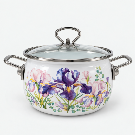 Кастрюля 2,0 литра (Ирисы Irises) Е-4210САП4/4