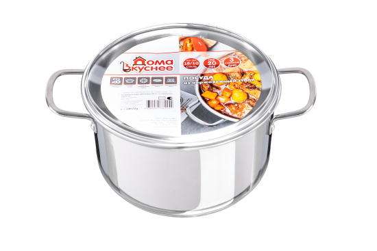 Кастрюля 8 л 26см со стеклянной крышкой U-CA8026G (Несорт.) Кастрюля 8 л 26см со стеклянной крышкой U-CA8026G (Несорт.)